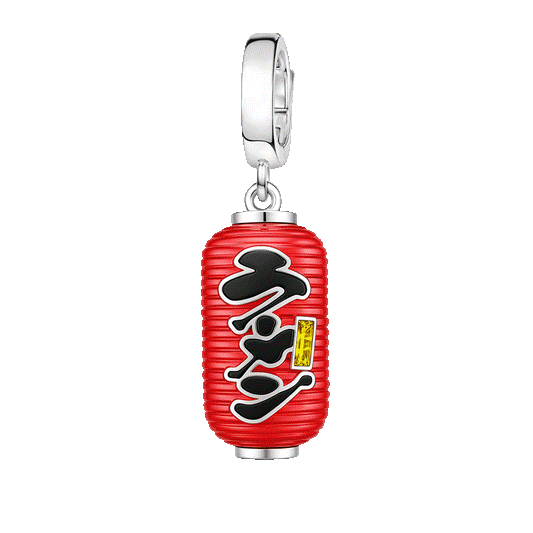 Gnoce Glow-in-the-Dark Japanese Ramen Lantern Charm Platinum-plated Silver Blend_1