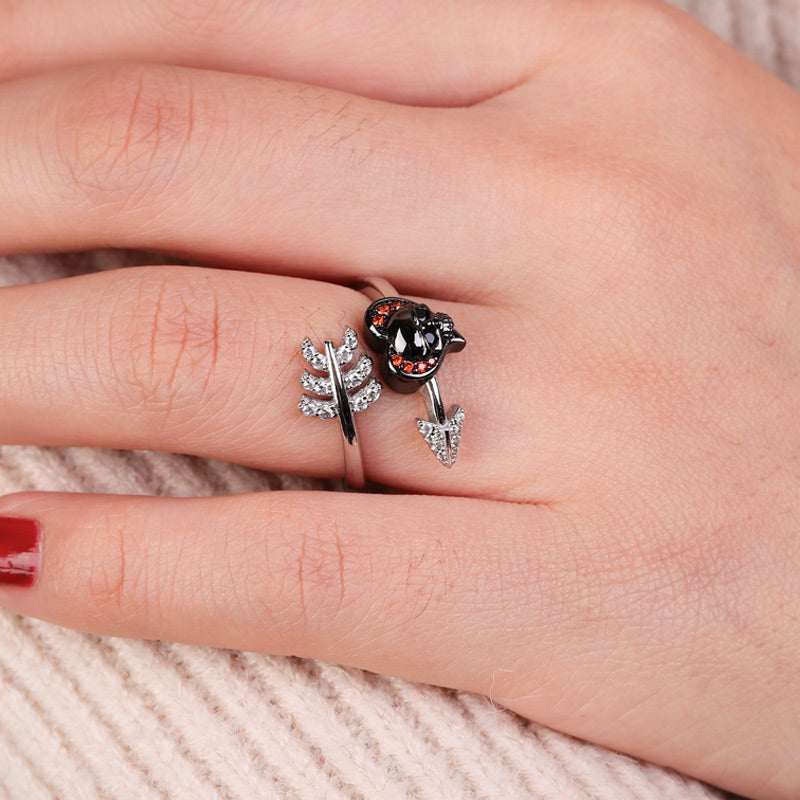 Gnoce Skull Arrow CZ Ring_2