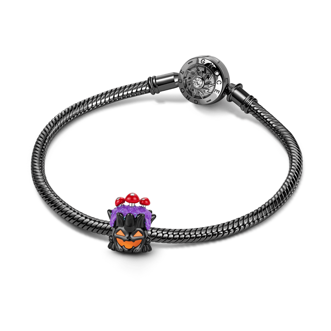 Gnoce Halloween Glow‑in‑the‑dark Tree Monster Bead Platinum‑plated Silver Blend_4