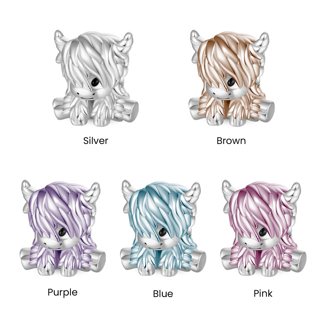 Gnoce Scottish Highland Cow Charm_4