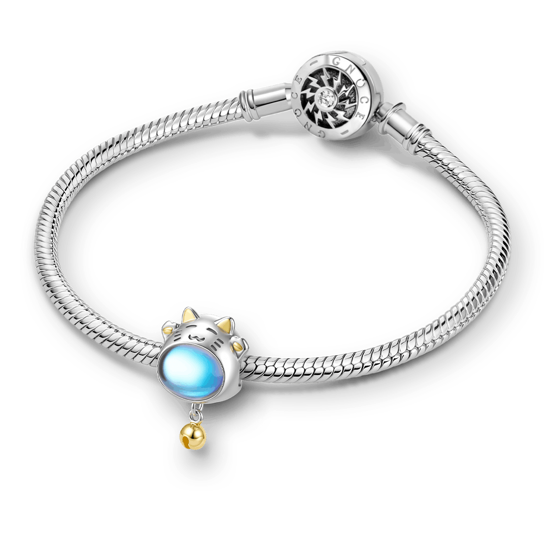 Gnoce Lucky Cat with Bell Dangle Charm_3