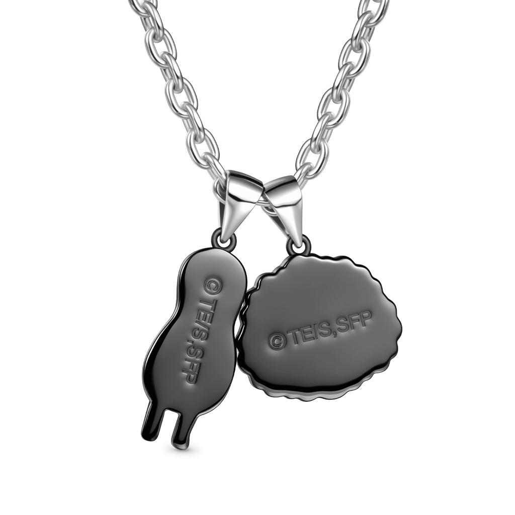 Gnoce Spy x Family Toy Chimera Face Peanut Pendant Necklace_4
