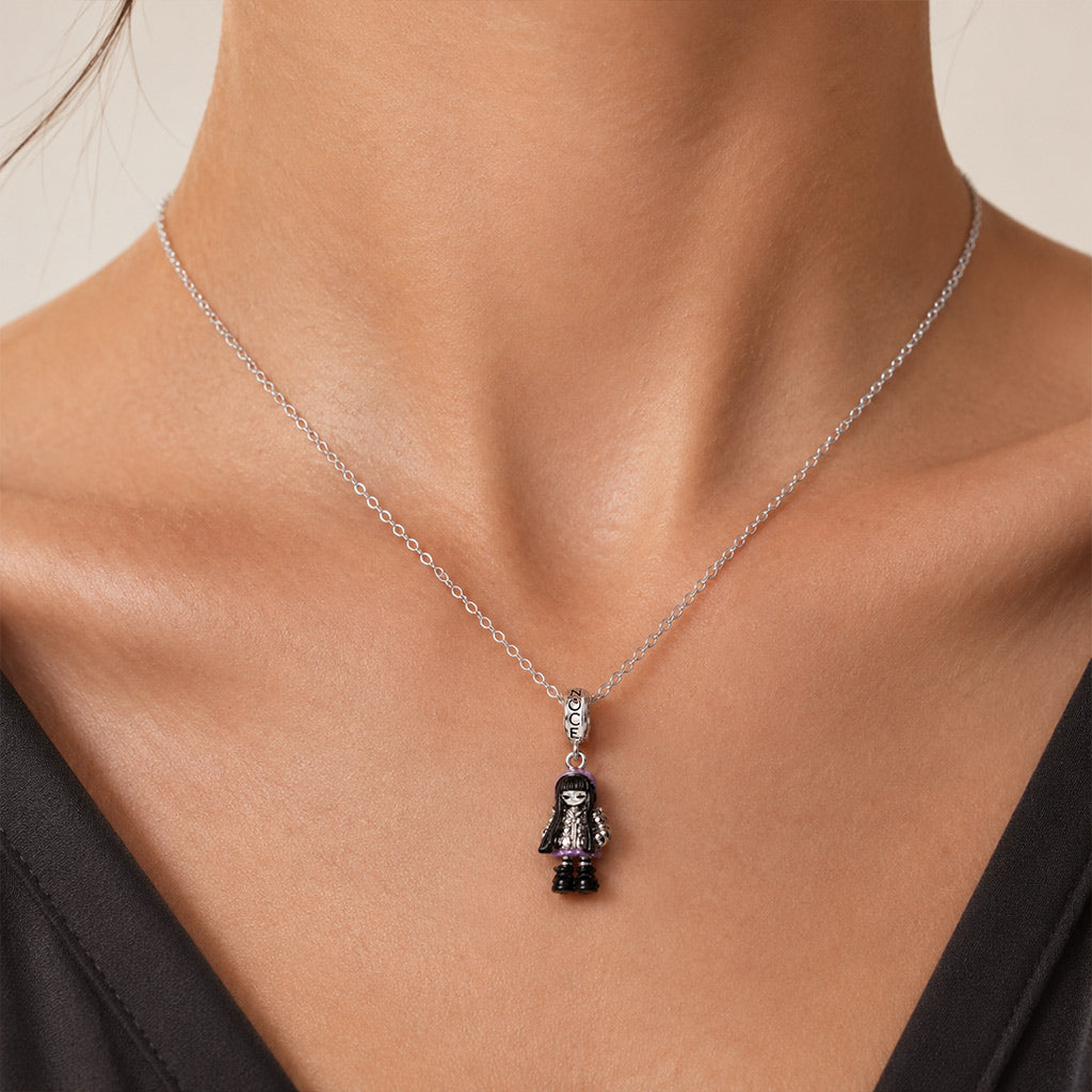Gnoce Full‑Body Character Dangle Charm Platinum‑plated Silver Blend_5
