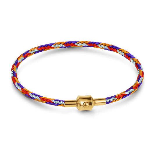 Gnoce 4‑Strand Mixed‑Color Round Snap‑Lock Basic Bracelet_1