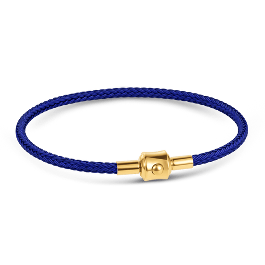 Gnoce Royal‑Blue Round Snap‑Lock Basic Bracelet_1