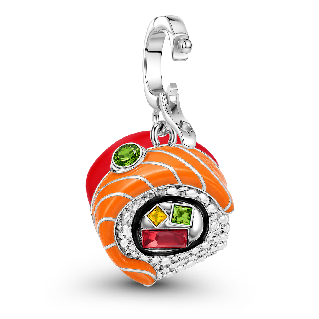 Gnoce Japanese Sushi Charm Platinum-plated Silver Blend_5