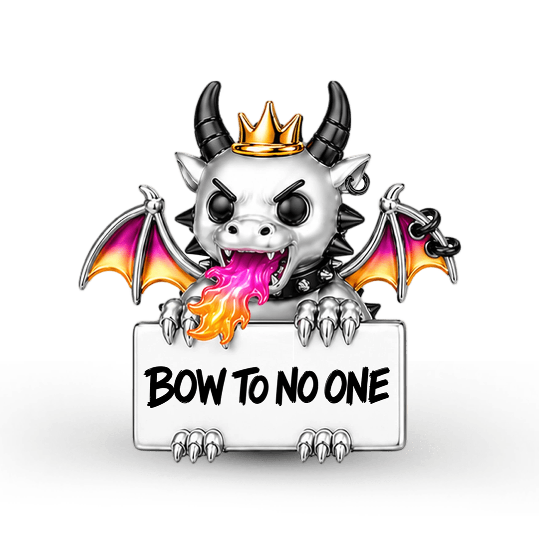 Gnoce Punk Glow‑in‑the‑dark Fearless Dragon Rebel Bead Platinum‑plated Silver Blend_6