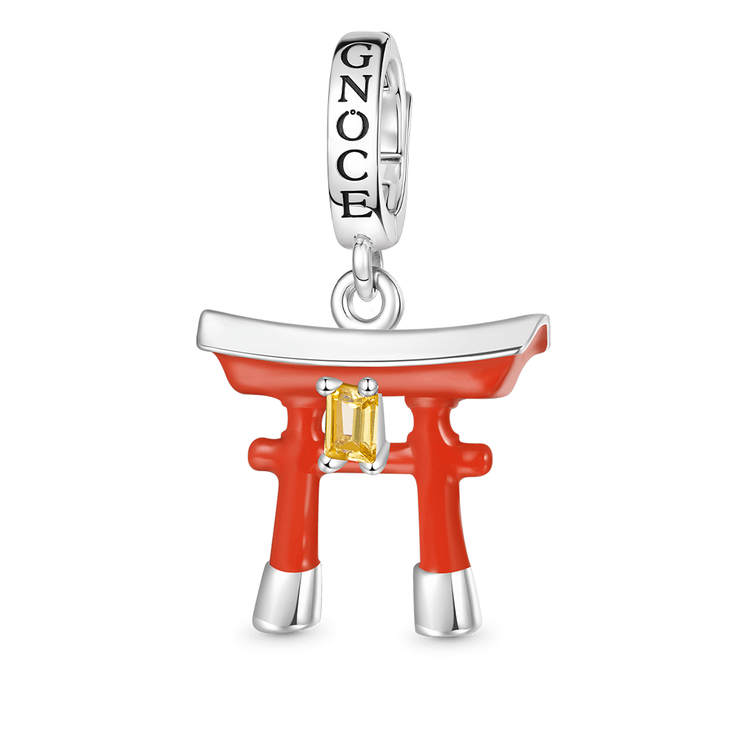 Gnoce Japanese Torii Gate Pendant Dangle Charm_1