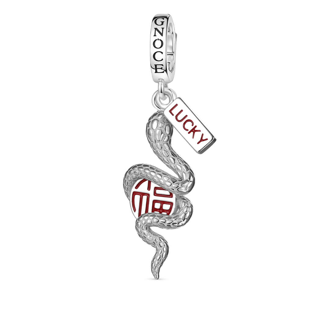 Gnoce Lucky Snake Pendant Dangle Charm_1