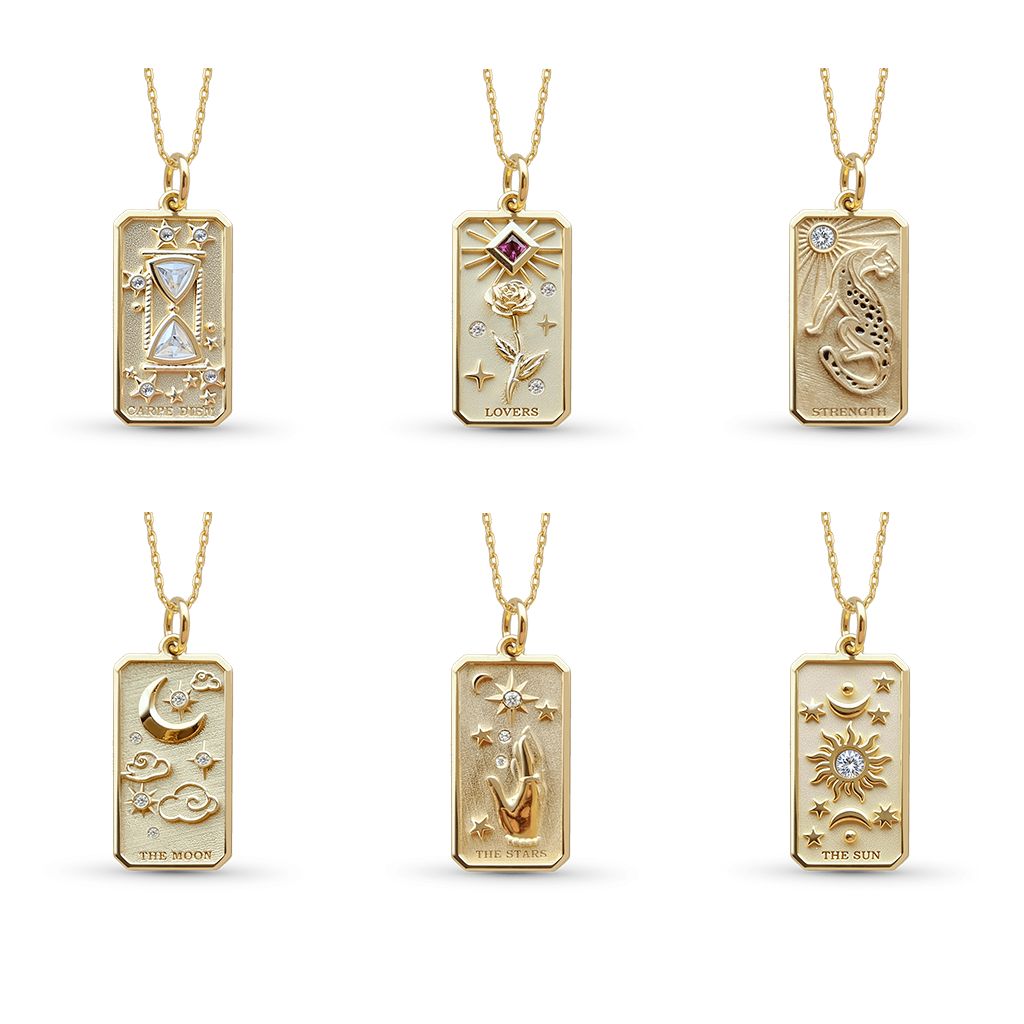 Gnoce The Sun Tarot Card Pendant Necklace_7