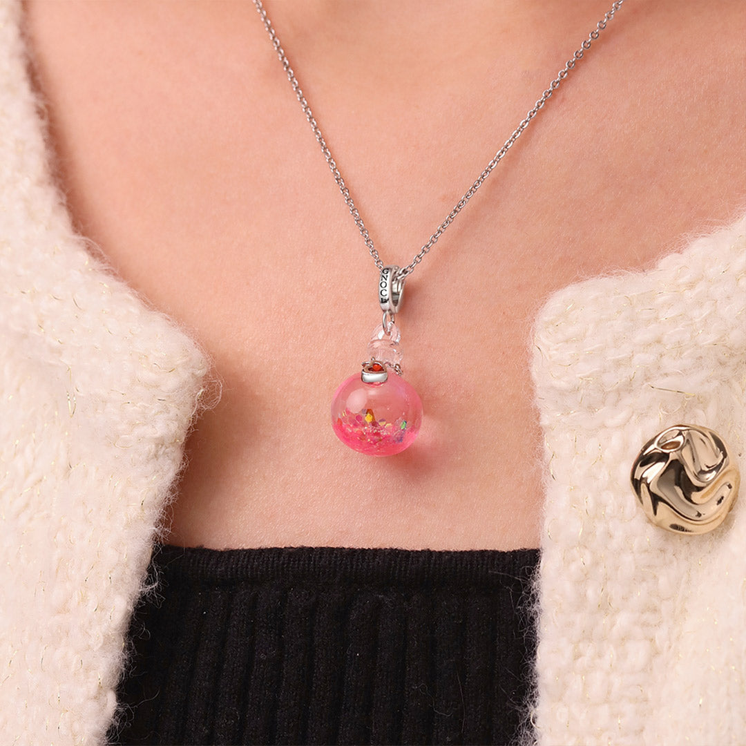 Gnoce Letter Love Sequin Luminous Quicksand Bottle Pendant Dangle Charm_4