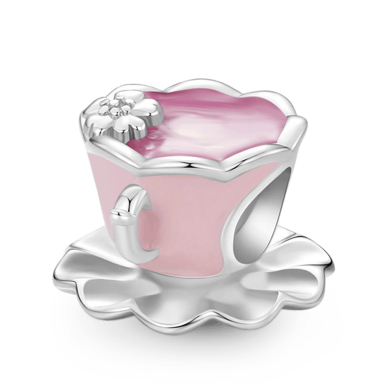 Gnoce Pink Flower Tea Cup Charm_1