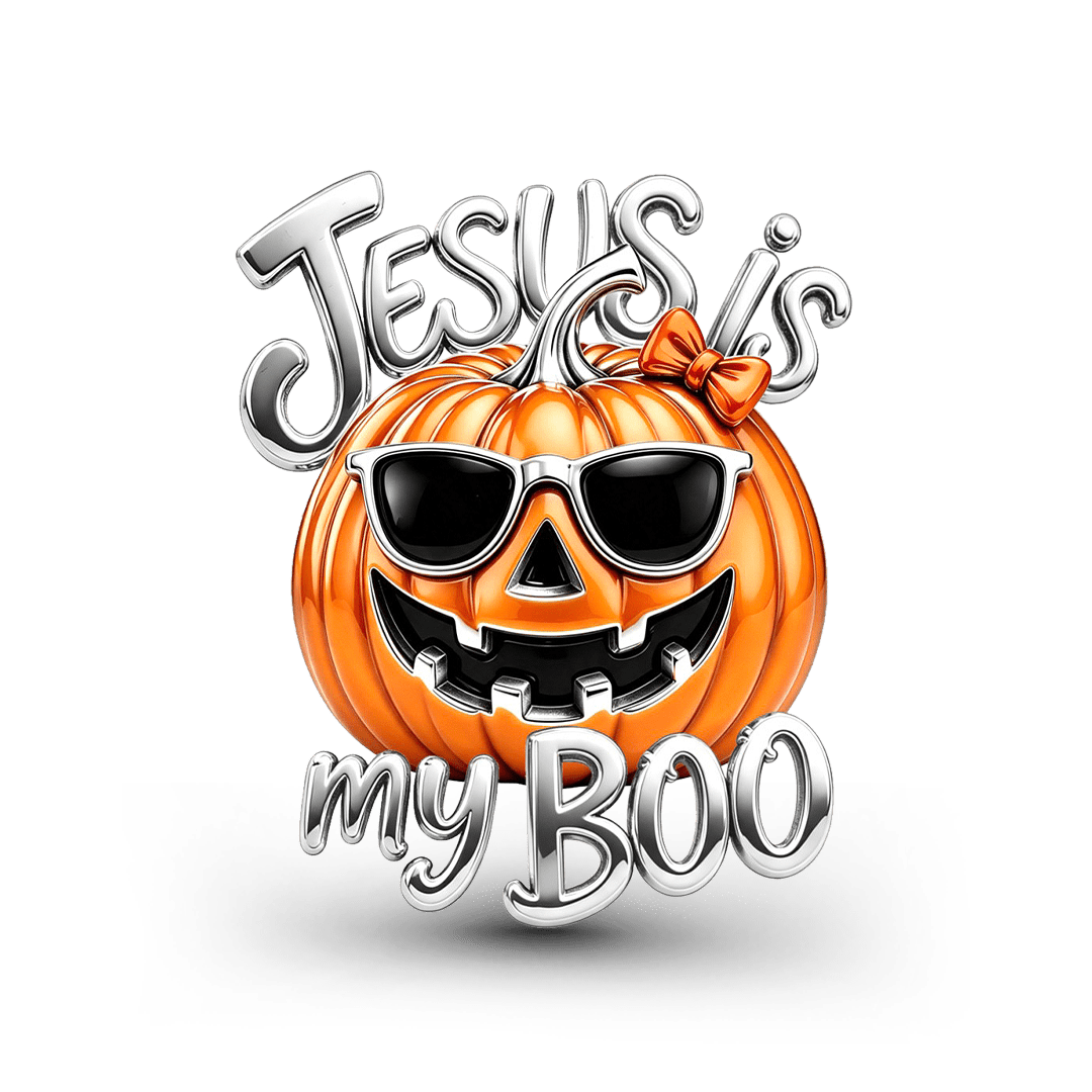Gnoce Glow-in-the-dark Halloween Religious Pumpkin Bead Platinum-plated Silver Blend_2