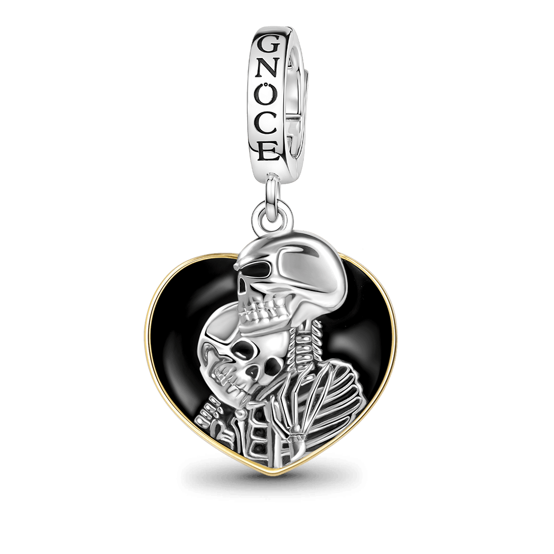 Gnoce Skeleton Couple Heart Frame Charm_1