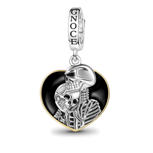 Gnoce Skeleton Couple Heart Frame Charm_1