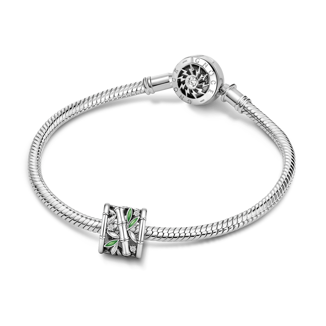 Gnoce Unbroken Bamboo Bead Platinum-plated Silver Blend_3