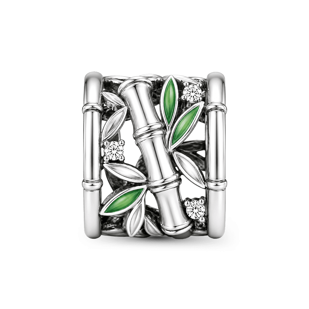 Gnoce Unbroken Bamboo Bead Platinum-plated Silver Blend_5