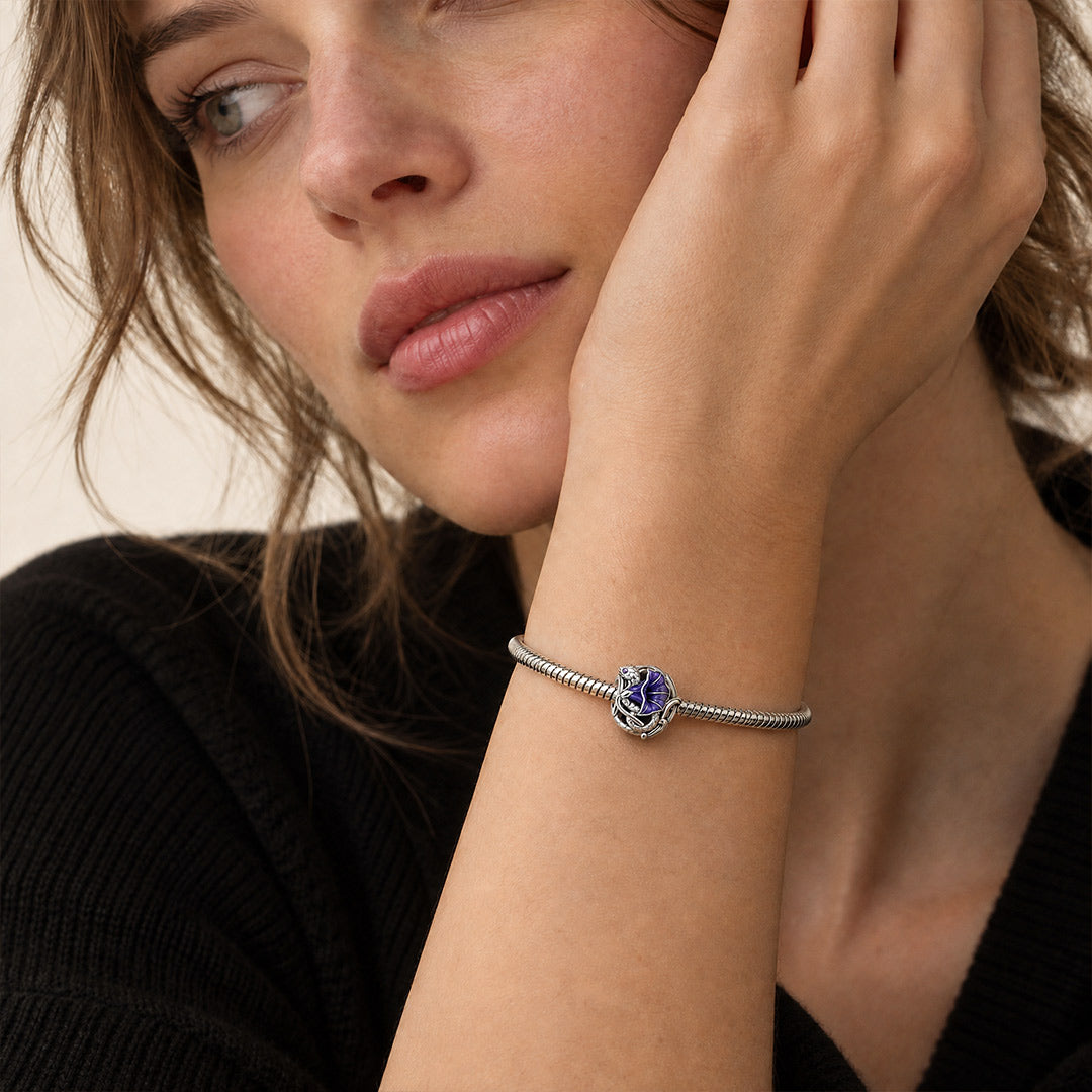 Gnoce Glow-in-the-dark Temptress Datura Bead Platinum-plated Silver Blend_3