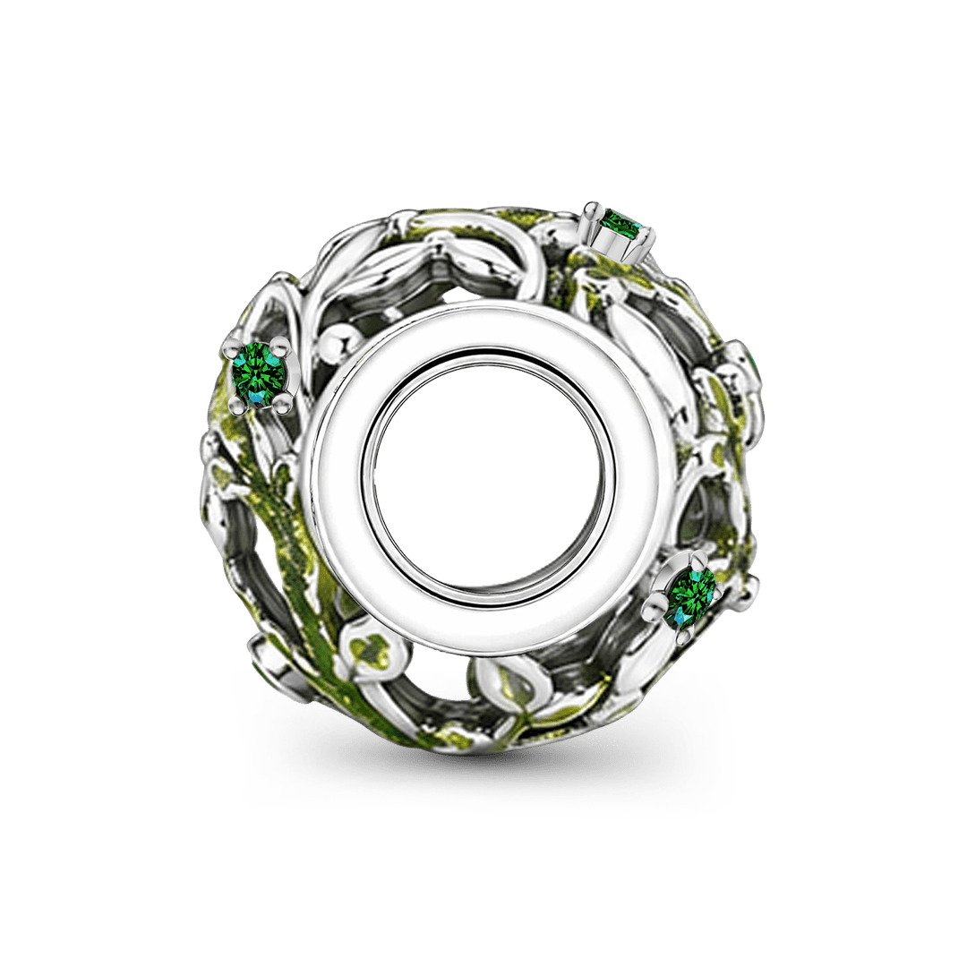 Gnoce The Unseen Moss Bead Platinum-plated Silver Blend_5
