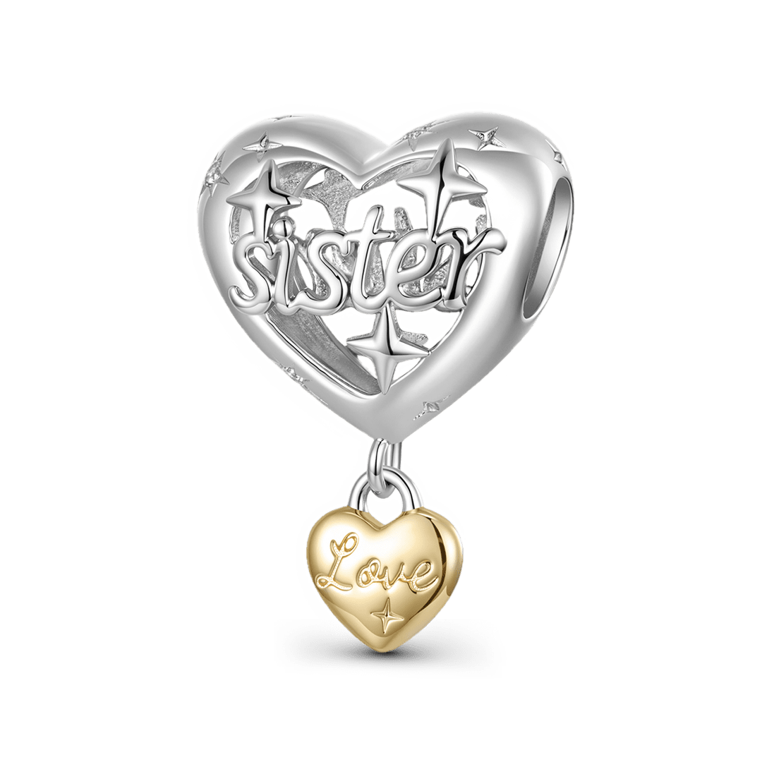 Gnoce Sister Heart Pattern Bead Charm_1