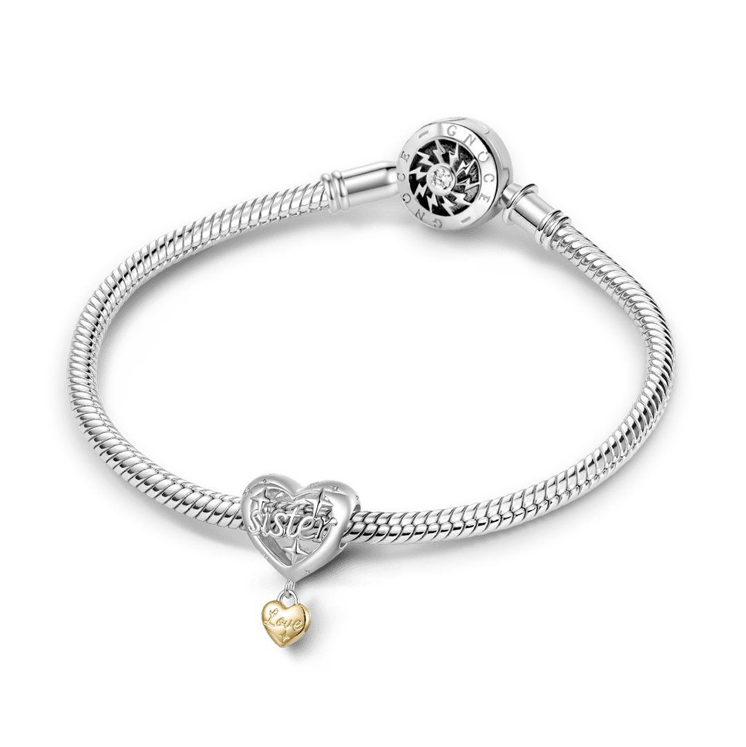 Gnoce Sister Heart Pattern Bead Charm_4