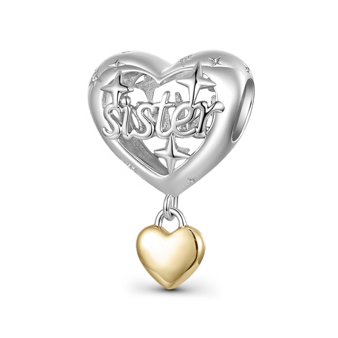 Gnoce Sister Heart Pattern Bead Charm_5