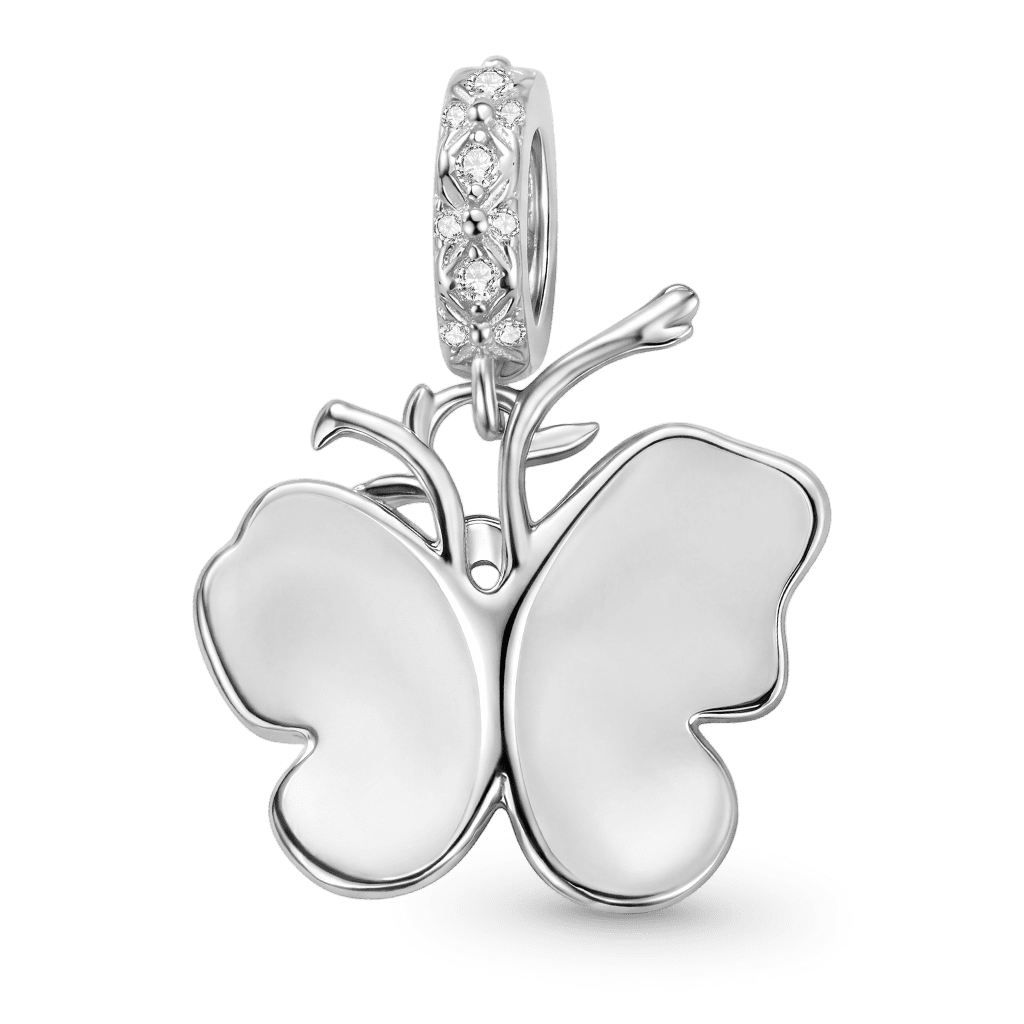 Gnoce Spring Flower Butterfly Pendant Dangle Charm_5