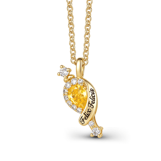 Gnoce Harry Potter Gold‑Tone Felix Felicis Potion Bottle Necklace_1