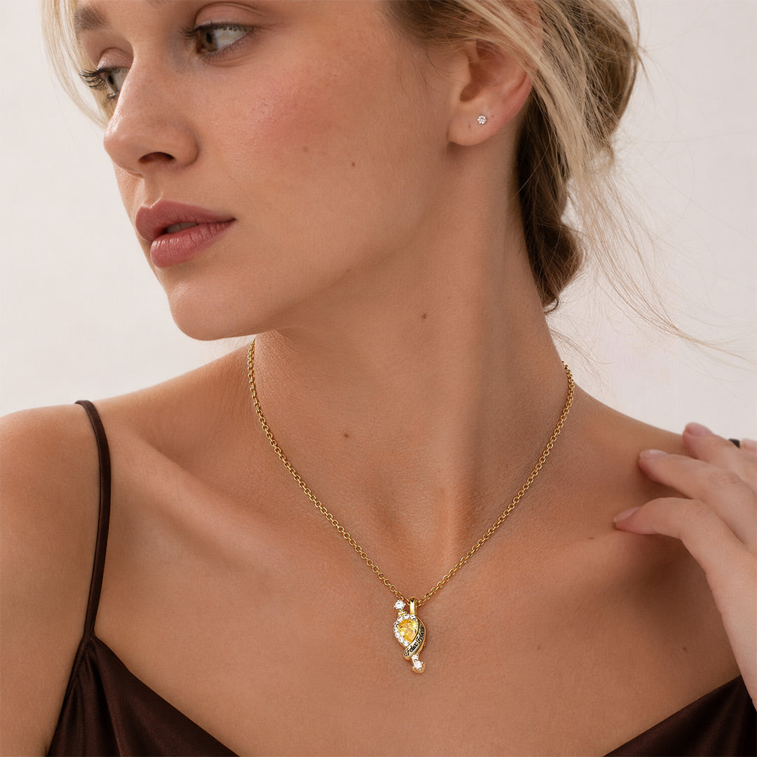 Gnoce Harry Potter Gold‑Tone Felix Felicis Potion Bottle Necklace_3