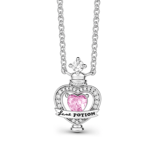 Gnoce Harry Potter Amortentia Potion Pink Heart Necklace_1