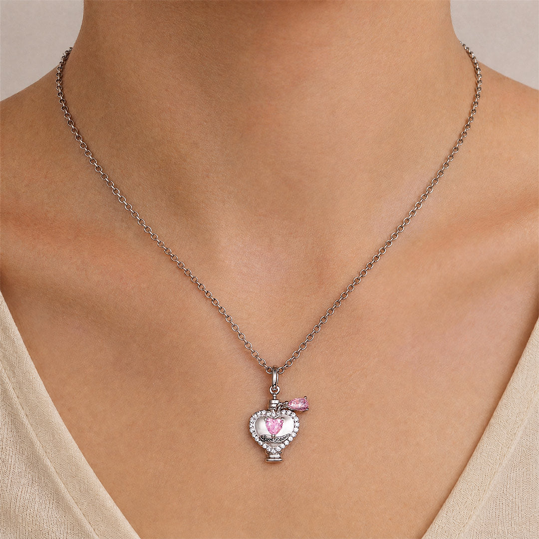 Gnoce Harry Potter Amortentia Potion Pink Heart Necklace_2
