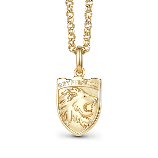 Gnoce Harry Potter Gryffindor House Crest Lion Gold‑Tone Pendant Necklace_1
