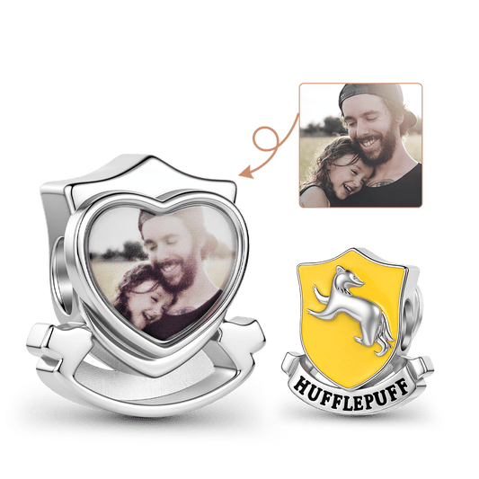 Gnoce Harry Potter Hufflepuff House Crest Badger Photo Custom Bead_1