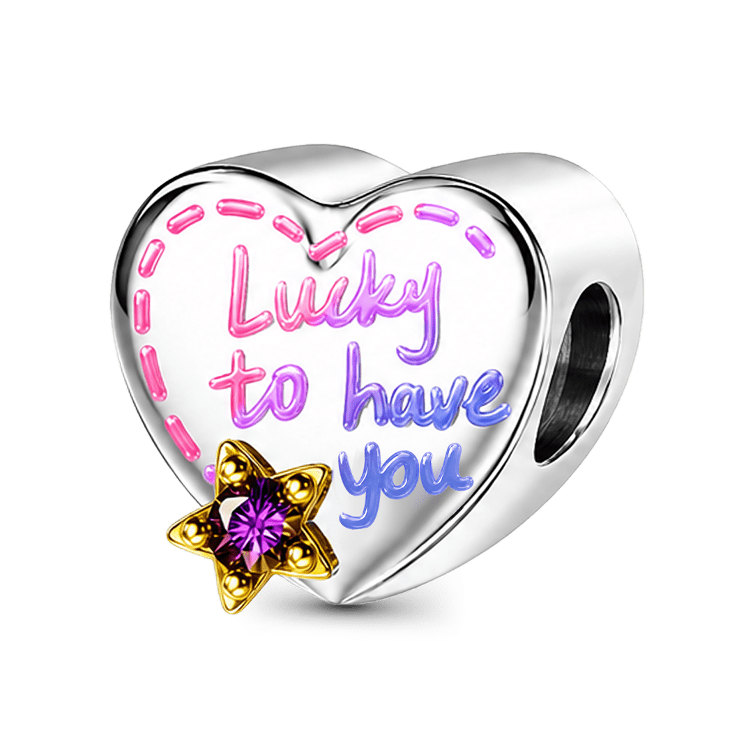 Gnoce Friendship Personalized Photo Heart Bead Platinum-plated Silver Blend_6