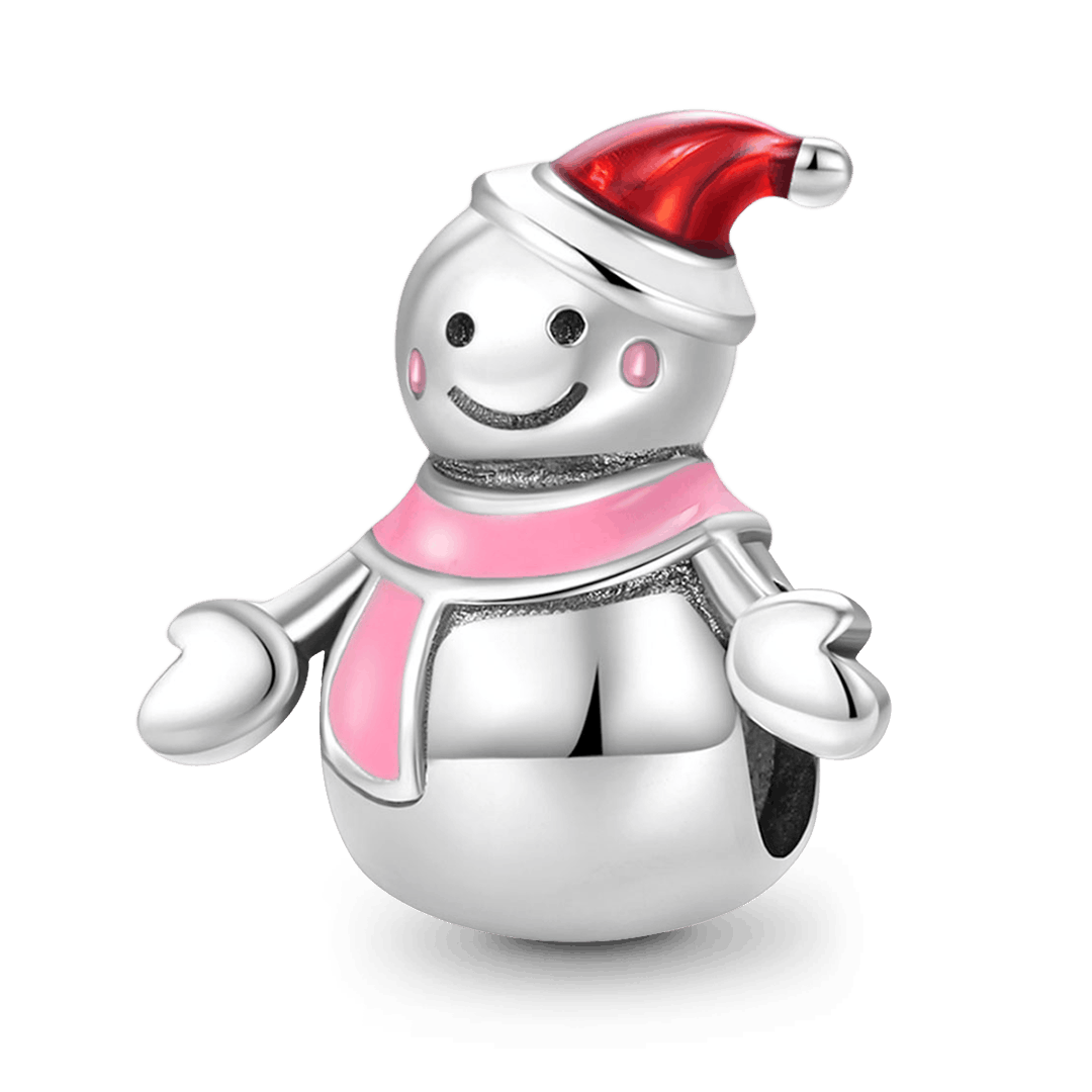 Miss Snowman Charm Bead 925 Sterling Silver_1