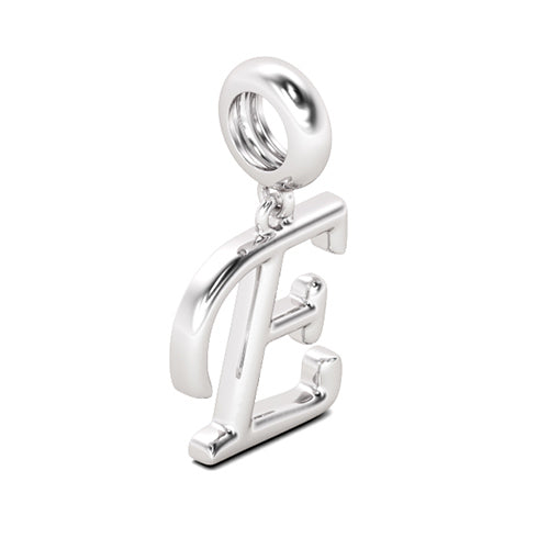 Gnoce "Enjoy Your Life" Letter E 925 Sterling Silver Dangling Charm Great for Bracelet, Choker, Necklace_2