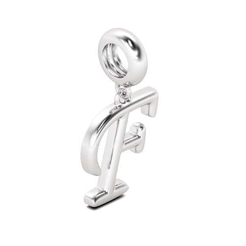 Gnoce "Forever Young"  Letter F 925 Sterling Silver Dangling Charm Great for Bracelet, Choker, Necklace_2