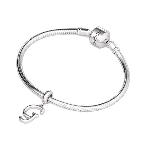 Gnoce "Good Better Best"  Letter G 925 Sterling Silver Dangling Charm Great for Bracelet, Choker, Necklace_3