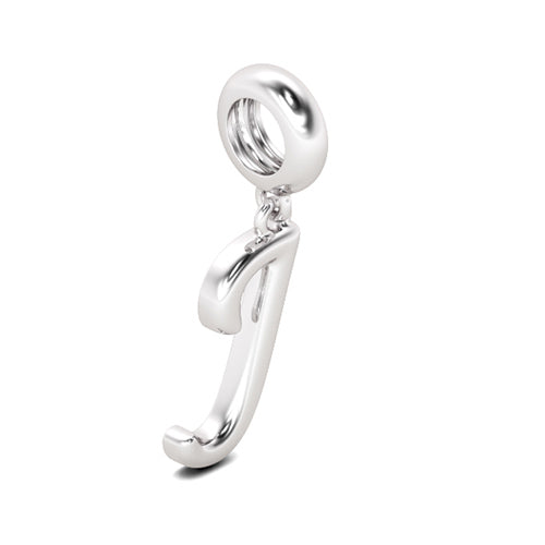 Gnoce "Joyful Day"  Letter J 925 Sterling Silver Dangling Charm Suit for Bracelet, Choker, Necklace_2