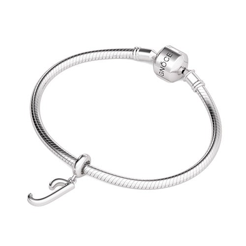 Gnoce "Joyful Day"  Letter J 925 Sterling Silver Dangling Charm Suit for Bracelet, Choker, Necklace_3