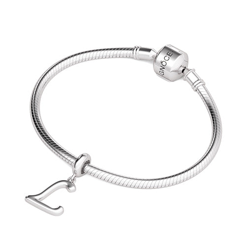 Gnoce "Love Yourself "  Letter L 925 Sterling Silver Dangling Charm Great for Bracelet, Choker, Necklace_3