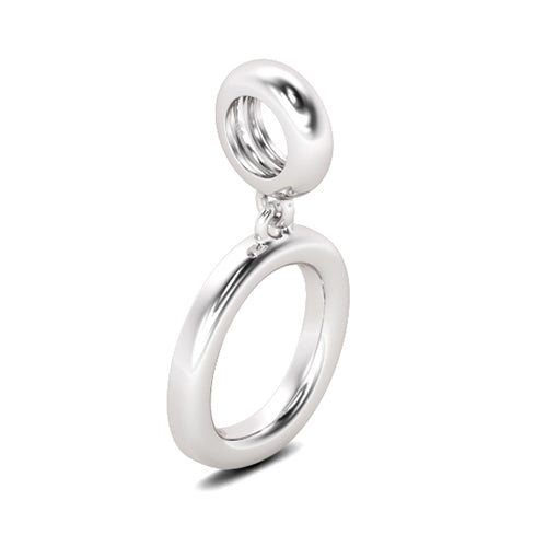 Gnoce "Our Story" Letter O 925 Sterling Silver Dangling Charm Great for Bracelet, Choker, Necklace_2