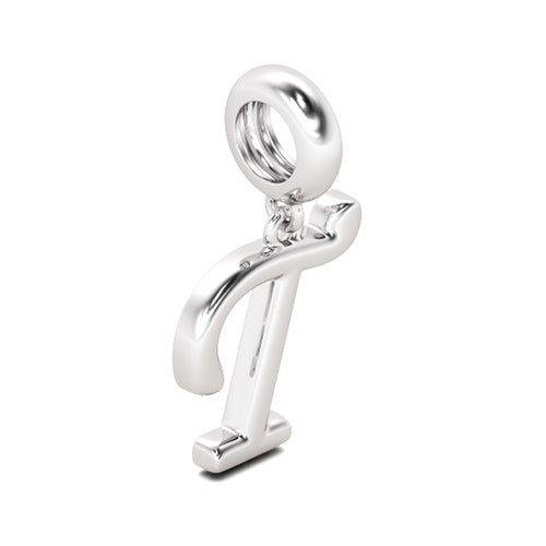Gnoce "Trust You" Letter T 925 Sterling Silver Dangling Charm Great for Bracelet, Choker, Necklace_2