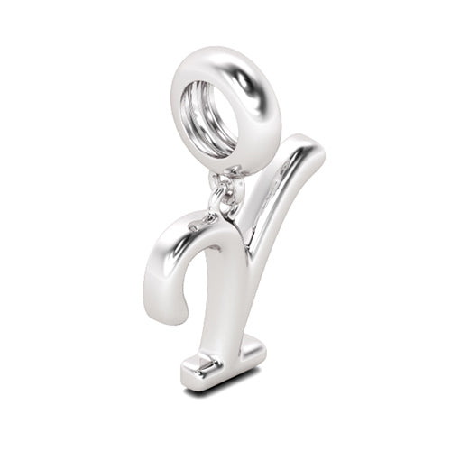Gnoce "You Can Be Great" Letter Y 925 Sterling Silver Dangling Charm Great for Bracelet, Choker, Necklace_2