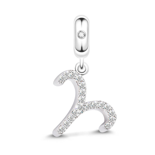Gnoce " Real Love" 925 Sterling Silver Aries Charm Zodiac Sign Pendant With Cz For Bracelet_1