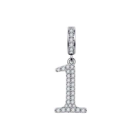 Gnoce "You are No.1" Number Theme Perfect Number One 925 Sterling Silver Fine Gift Pendant_1