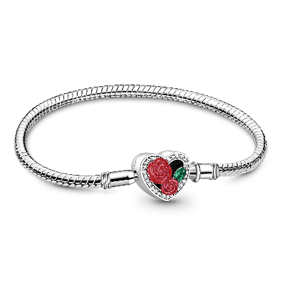 Podstawowa bransoletka z sercami róż